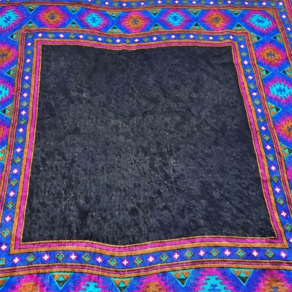 Yves Saint Laurent‎ Vintage Handmade Geometric Tapestry Table Topper